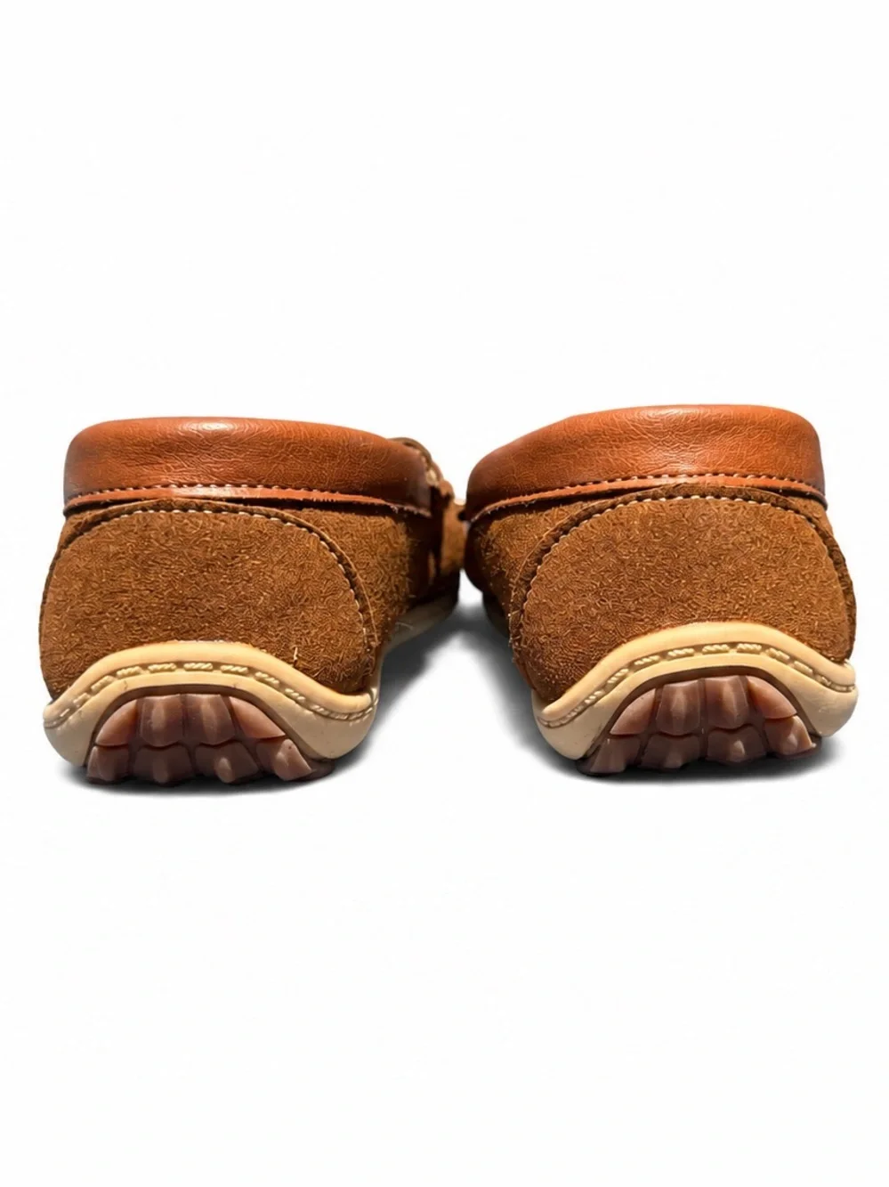 Kids Brown Suede Driving Moccasins Loafers EU 29 / US 12 Slip on Casual Shoes